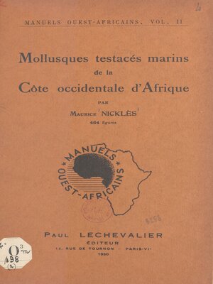 cover image of Mollusques testacés marins de la Côte occidentale d'Afrique